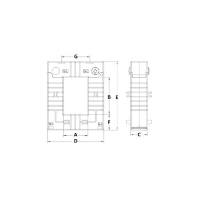 SCTK752C Series Split Core Current Transformer with 1 A or 5 A Rated Output Current and 5% In to 130% In Measuring Range for ≤ ±10′ Phase Angle Error