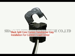 Black Split Core Current Transformer Easy Installation For Control / Load Center (Đây là một bộ chuyển đổi điện tử)